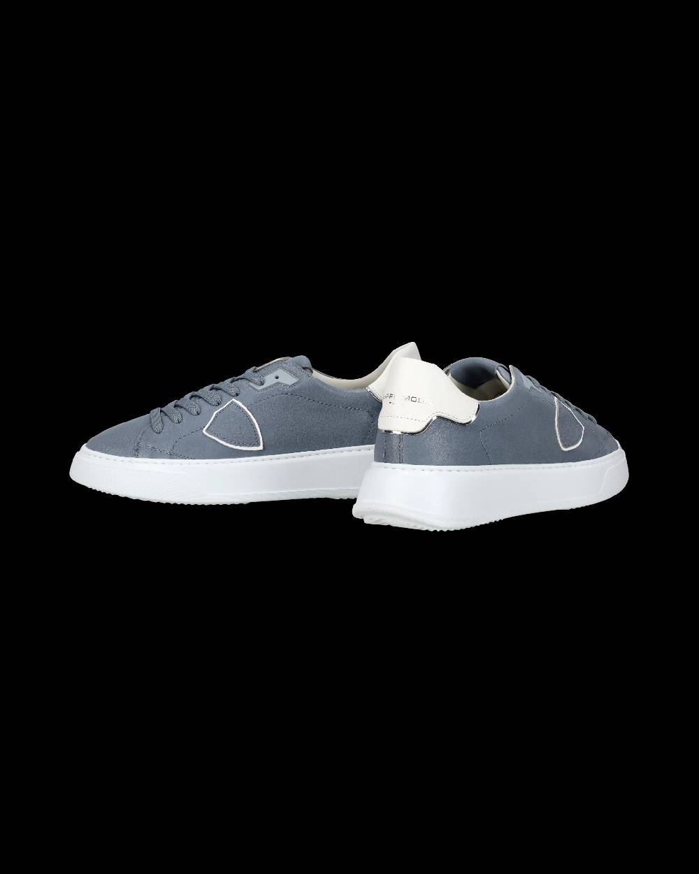 Philippe Model Sneaker Casual Temple Da Uomo In Pelle Nabuk - Blu