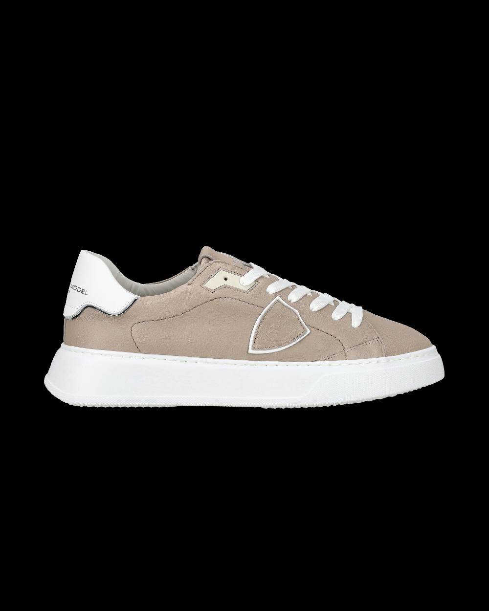 Philippe Model Sneaker Casual Temple Da Uomo In Pelle Nabuk - Grigio