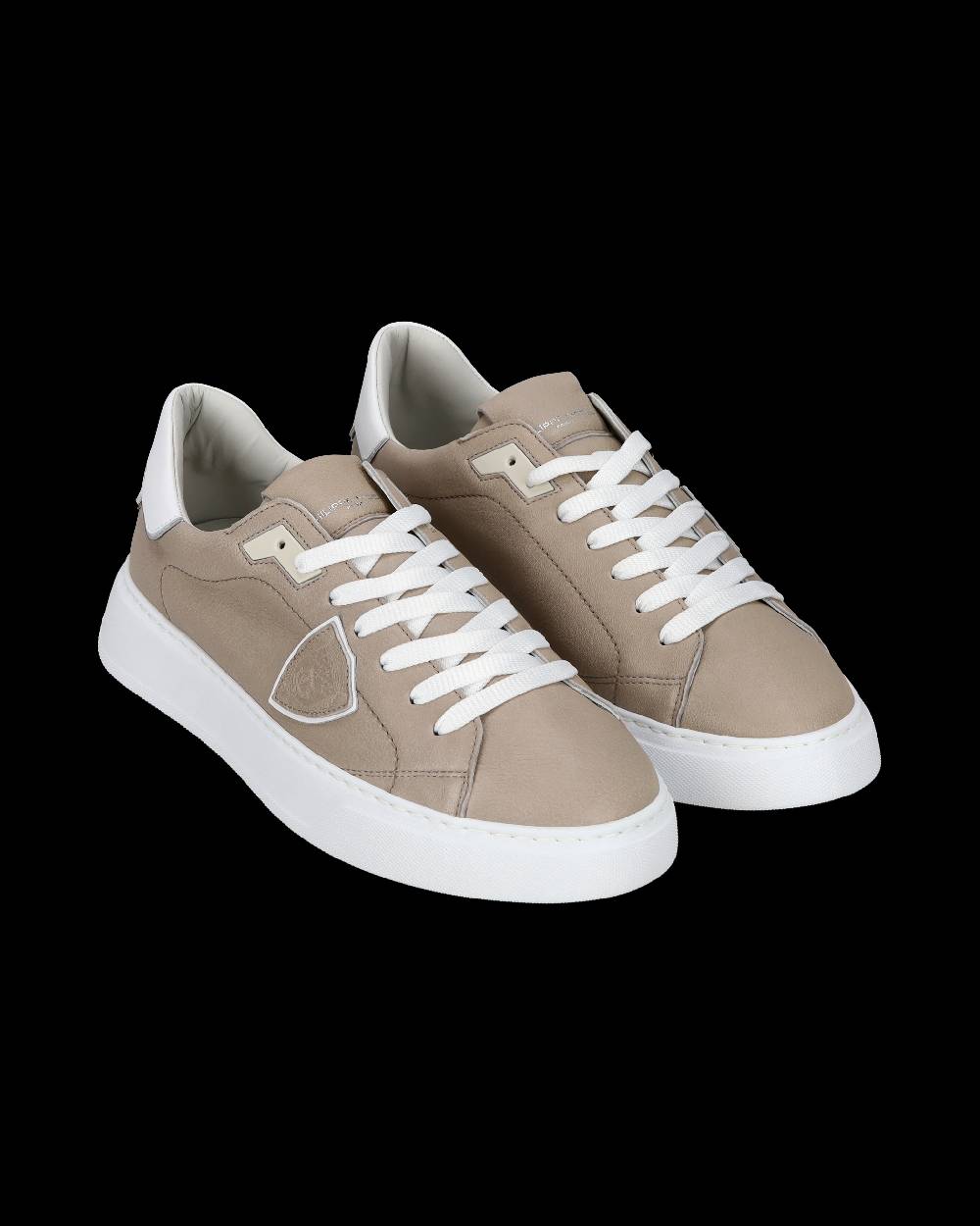 Philippe Model Sneaker casual Temple da uomo in pelle Nabuk - Grigio