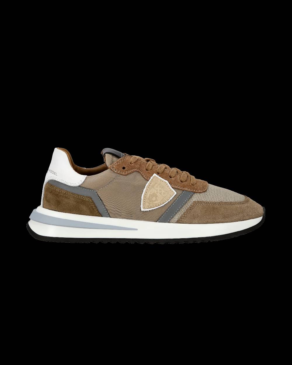 Philippe Model Sneaker Casual Tropez 2.1 Da Uomo In Nylon E Pelle - Tortora