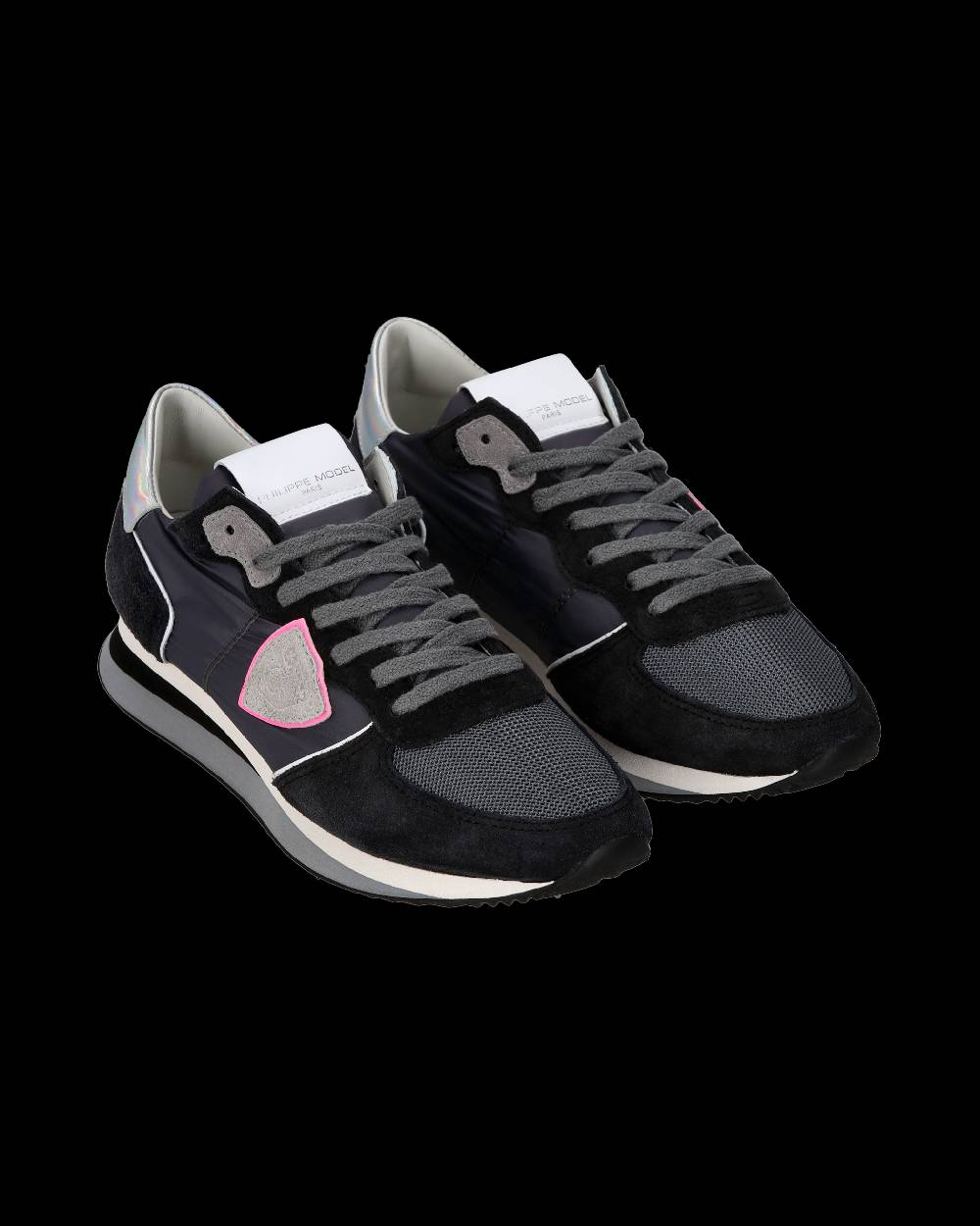 Philippe Model Sneaker casual Trpx da donna in nylon e pelle - Antracite