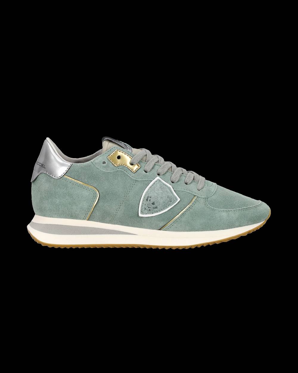 Philippe Model Sneaker Casual Trpx Da Donna In Pelle Scamosciata - Turchese