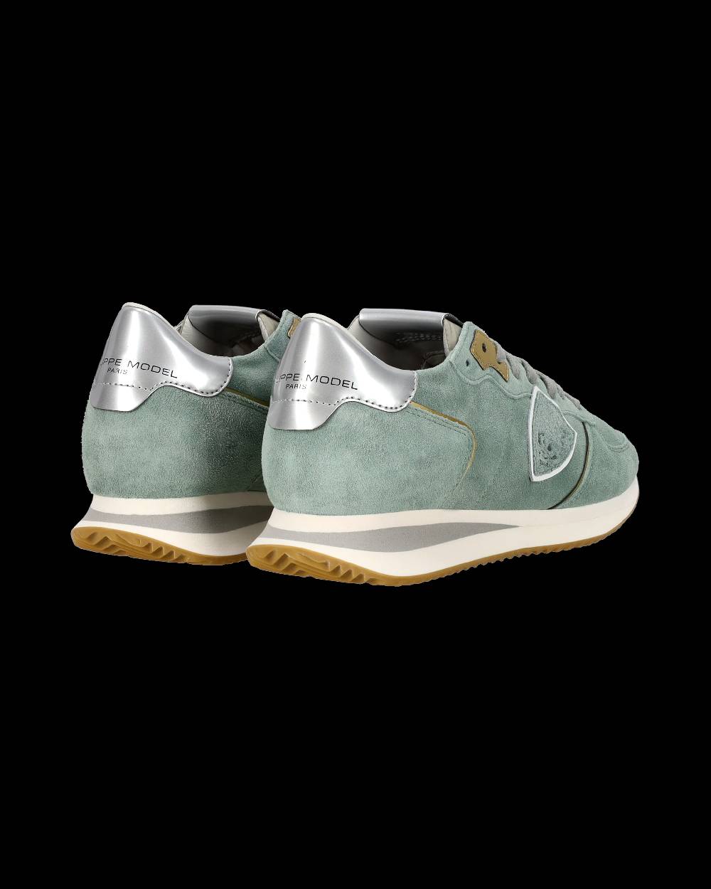 Philippe Model Sneaker Casual Trpx Da Donna In Pelle Scamosciata - Turchese