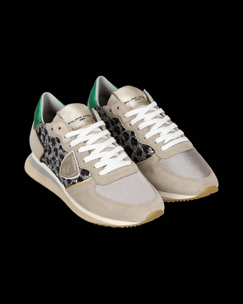 Philippe Model Sneaker casual Trpx da donna in pelle scamosciata - Dorato