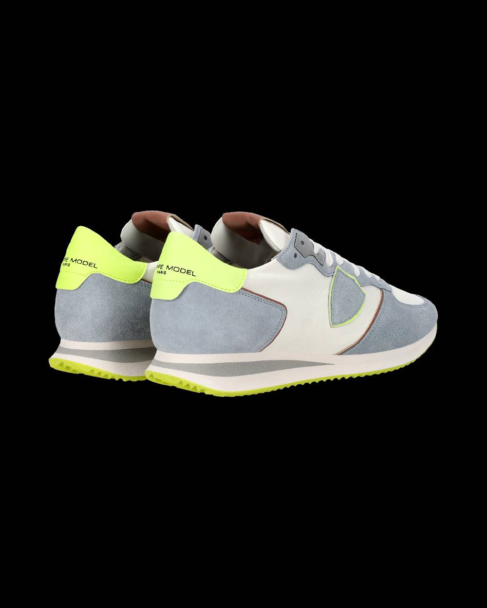 Philippe Model Sneaker Casual Trpx Da Uomo In Nylon E Pelle - Azzurro E Giallo