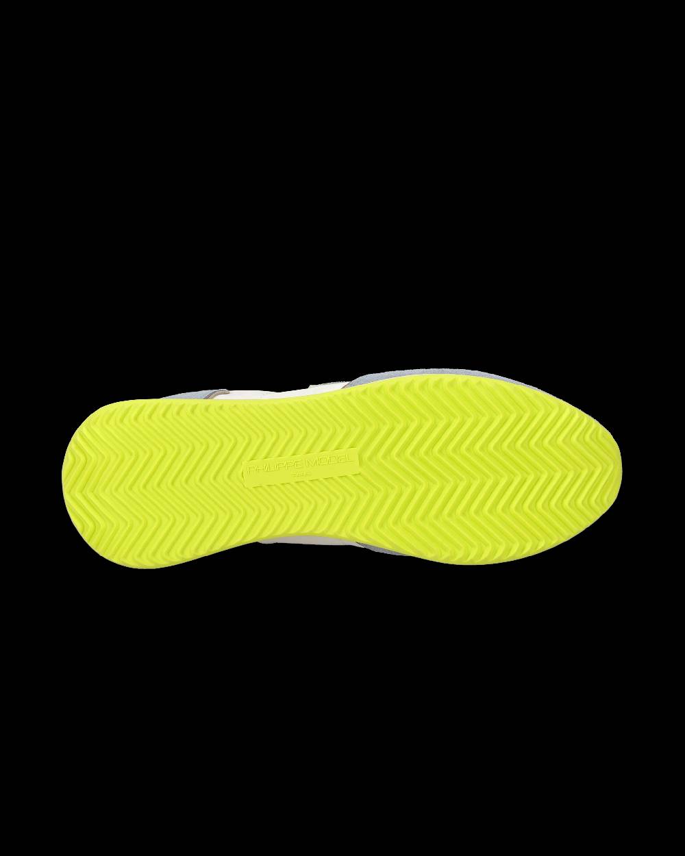 Philippe Model Sneaker Casual Trpx Da Uomo In Nylon E Pelle - Azzurro E Giallo