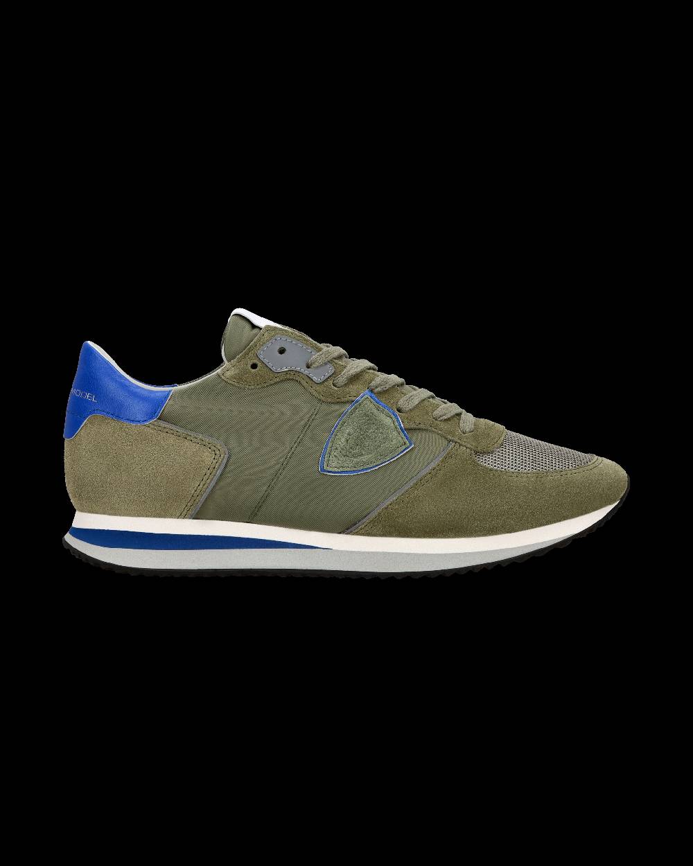 Philippe Model Sneaker Casual Trpx Da Uomo In Nylon E Pelle - Blu E Verde