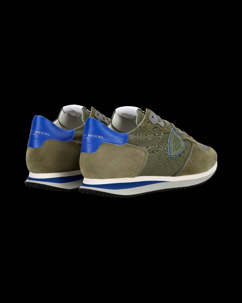 Philippe Model Sneaker Casual Trpx Da Uomo In Nylon E Pelle - Blu E Verde