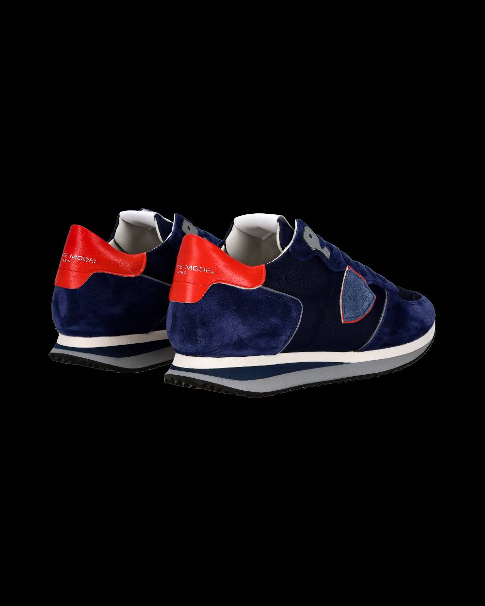 Philippe Model Sneaker Casual Trpx Da Uomo In Nylon E Pelle - Blu E Rosso