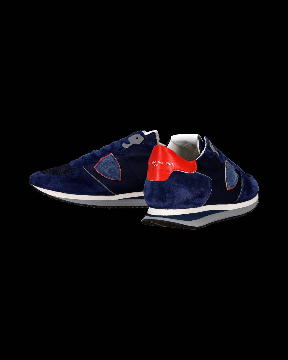 Philippe Model Sneaker Casual Trpx Da Uomo In Nylon E Pelle - Blu E Rosso