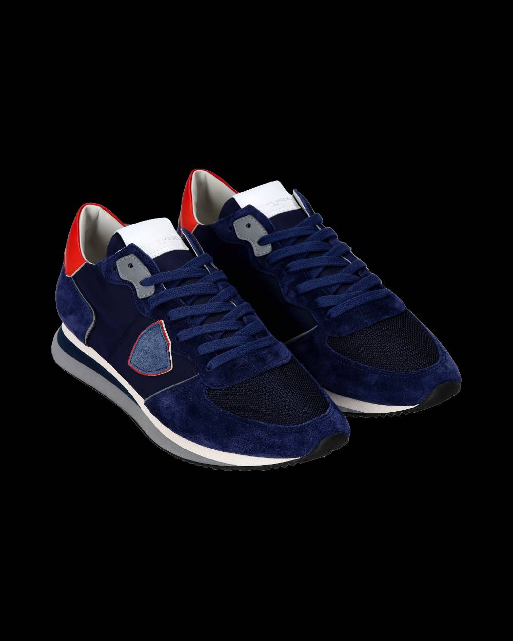 Philippe Model Sneaker casual Trpx da uomo in nylon e pelle - Blu e rosso