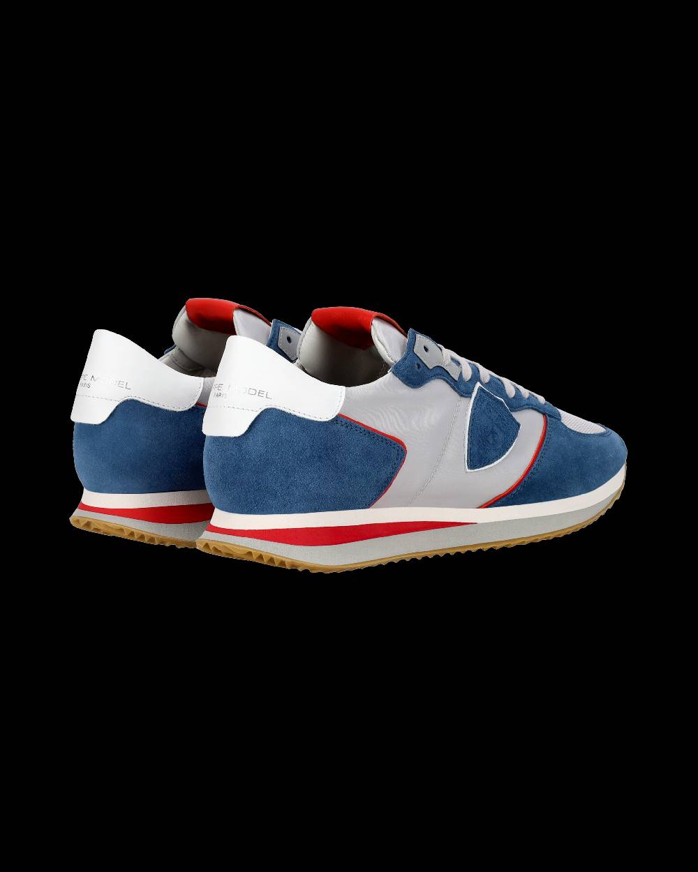 Philippe Model Sneaker Casual Trpx Da Uomo In Nylon E Pelle - Denim E Grigio