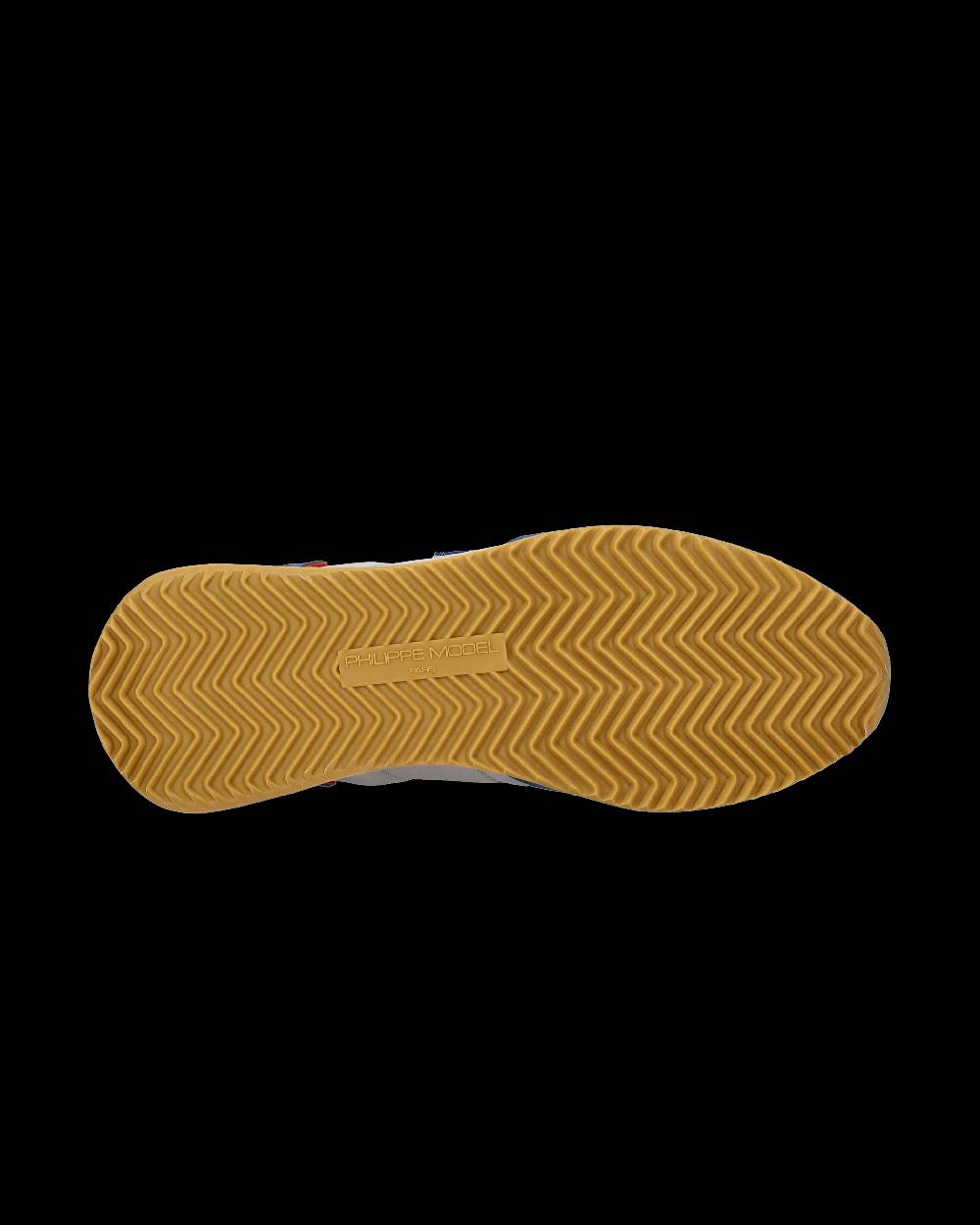 Philippe Model Sneaker Casual Trpx Da Uomo In Nylon E Pelle - Denim E Grigio