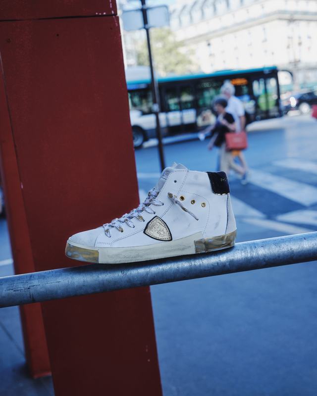Philippe Model Sneaker High Paris Donna - Bianco E Oro
