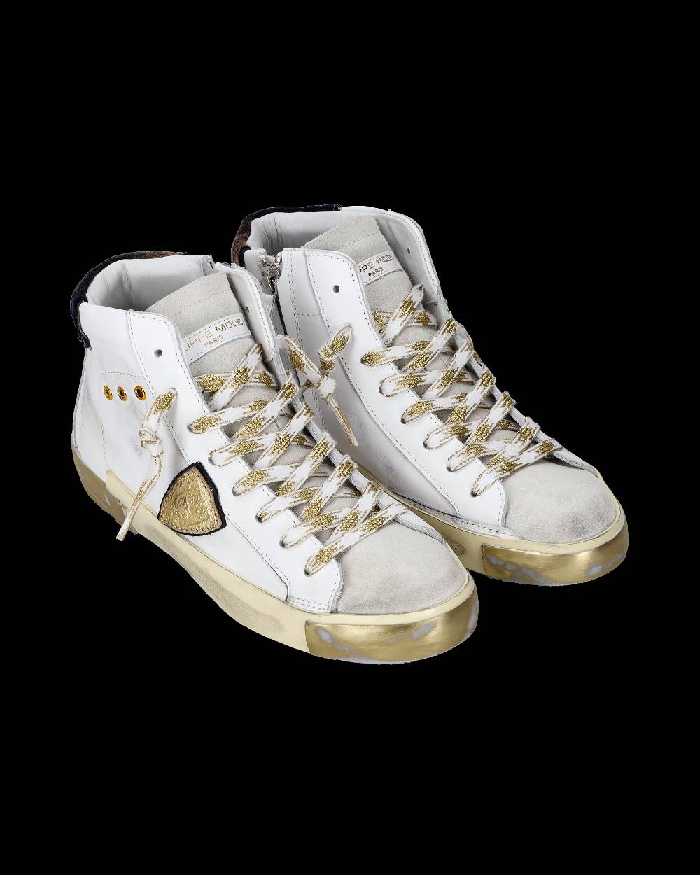 Philippe Model Sneaker high Paris donna - bianco e oro
