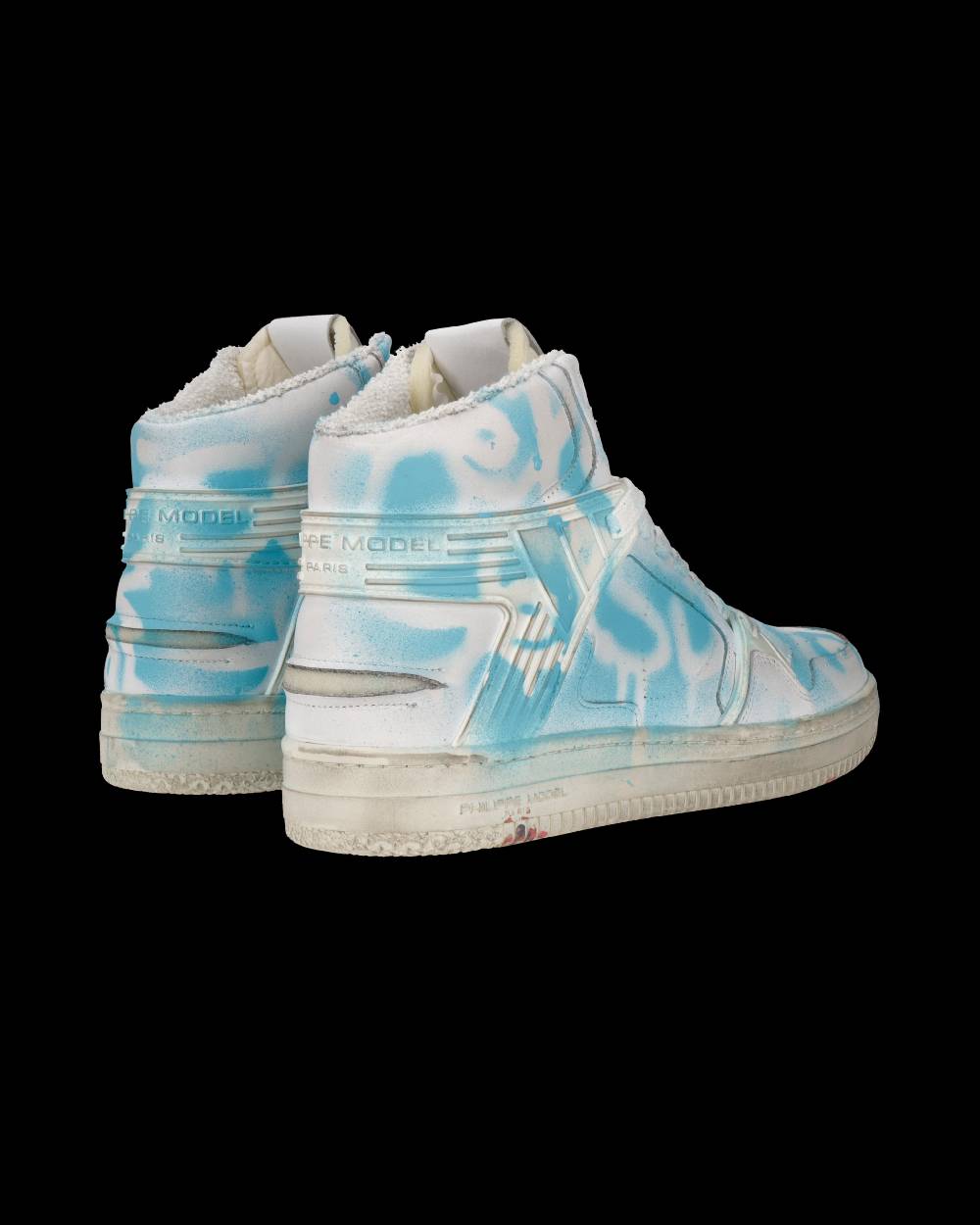 Philippe Model Sneaker Mid La Grande Donna - Bianco E Azzurro