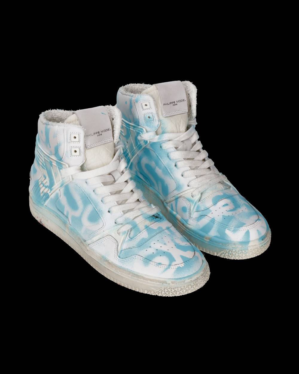 Philippe Model Sneaker mid La Grande donna - bianco e azzurro