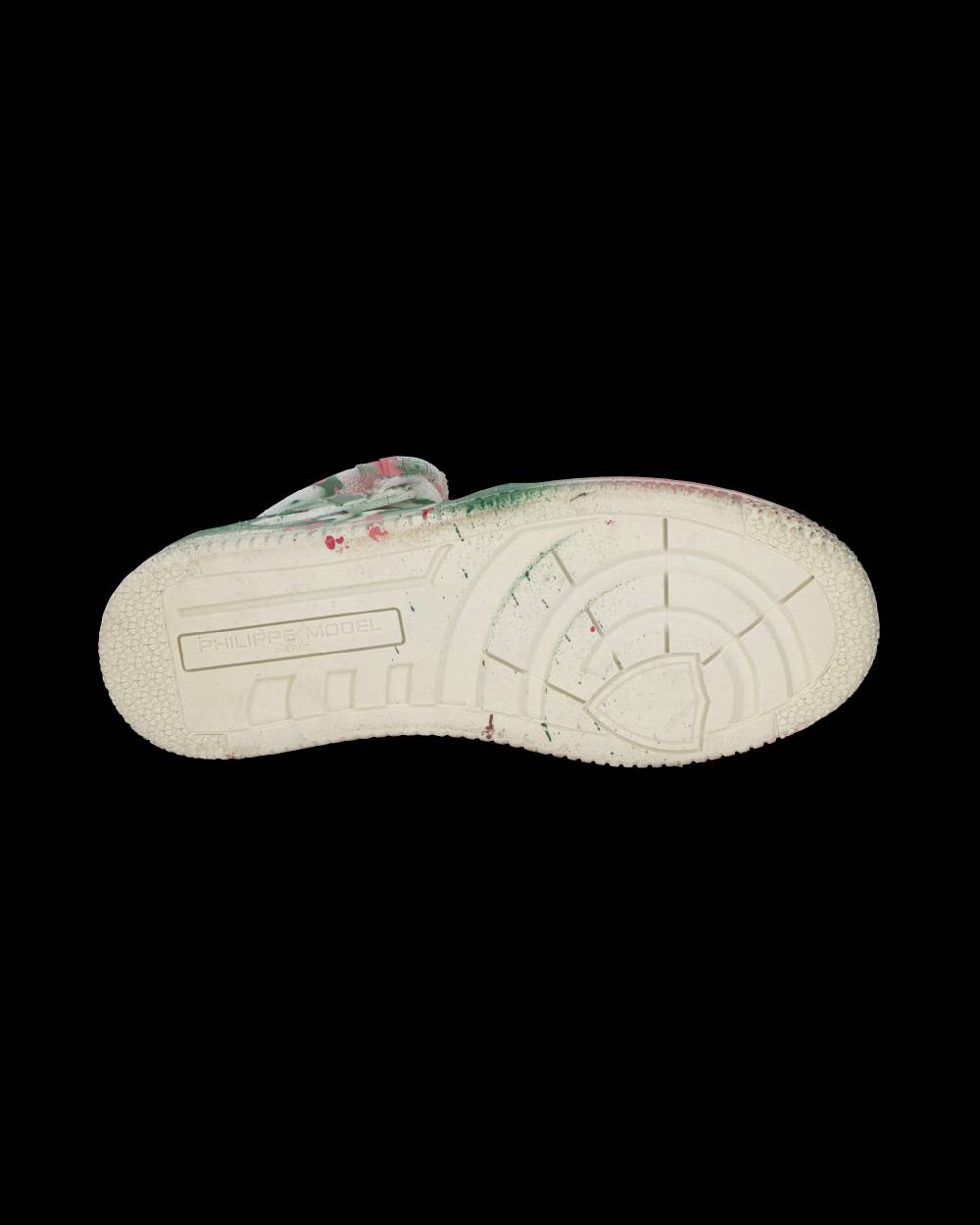 Philippe Model Sneaker Mid La Grande Donna - Bianco, Verde E Rosa