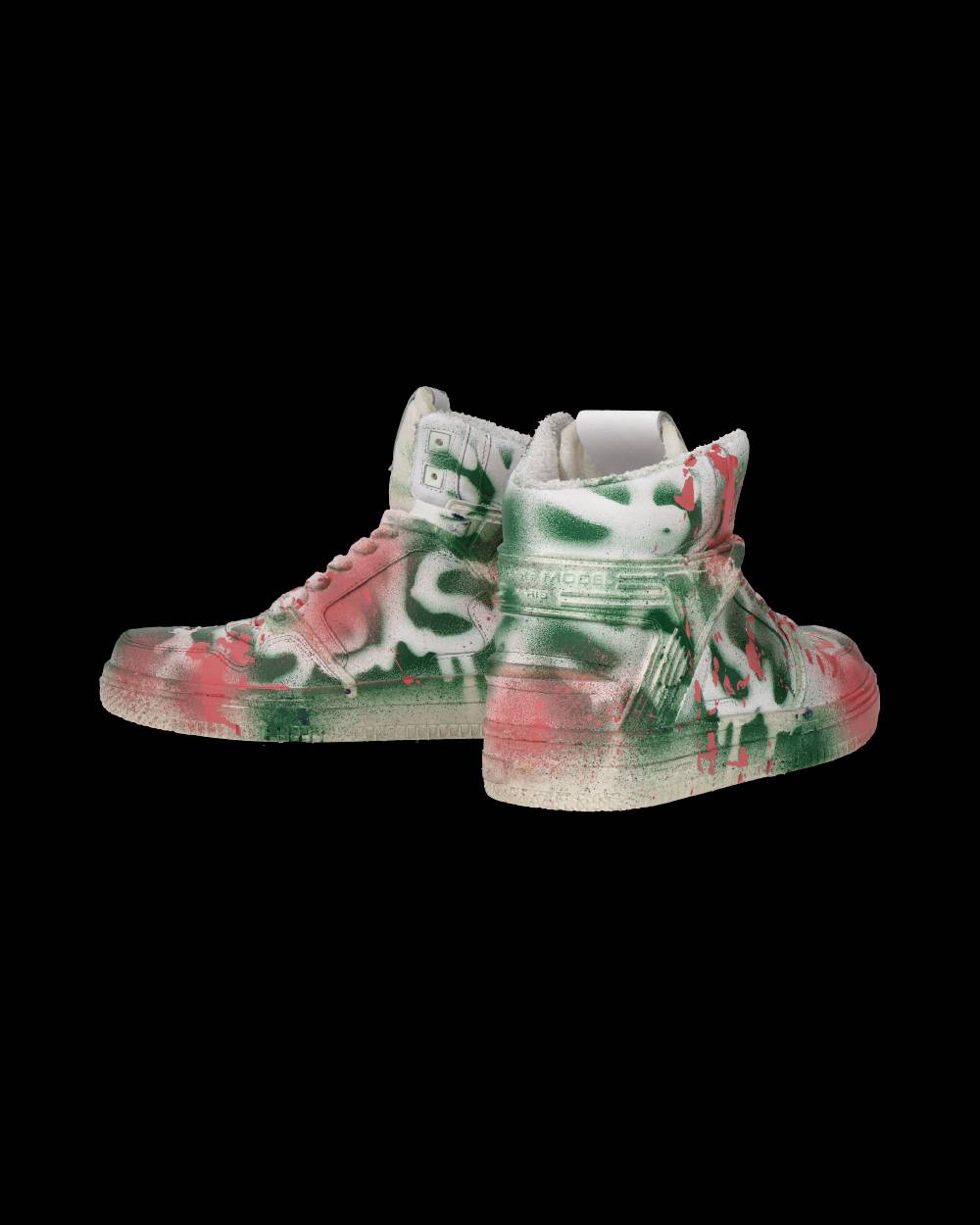 Philippe Model Sneaker Mid La Grande Donna - Bianco, Verde E Rosa