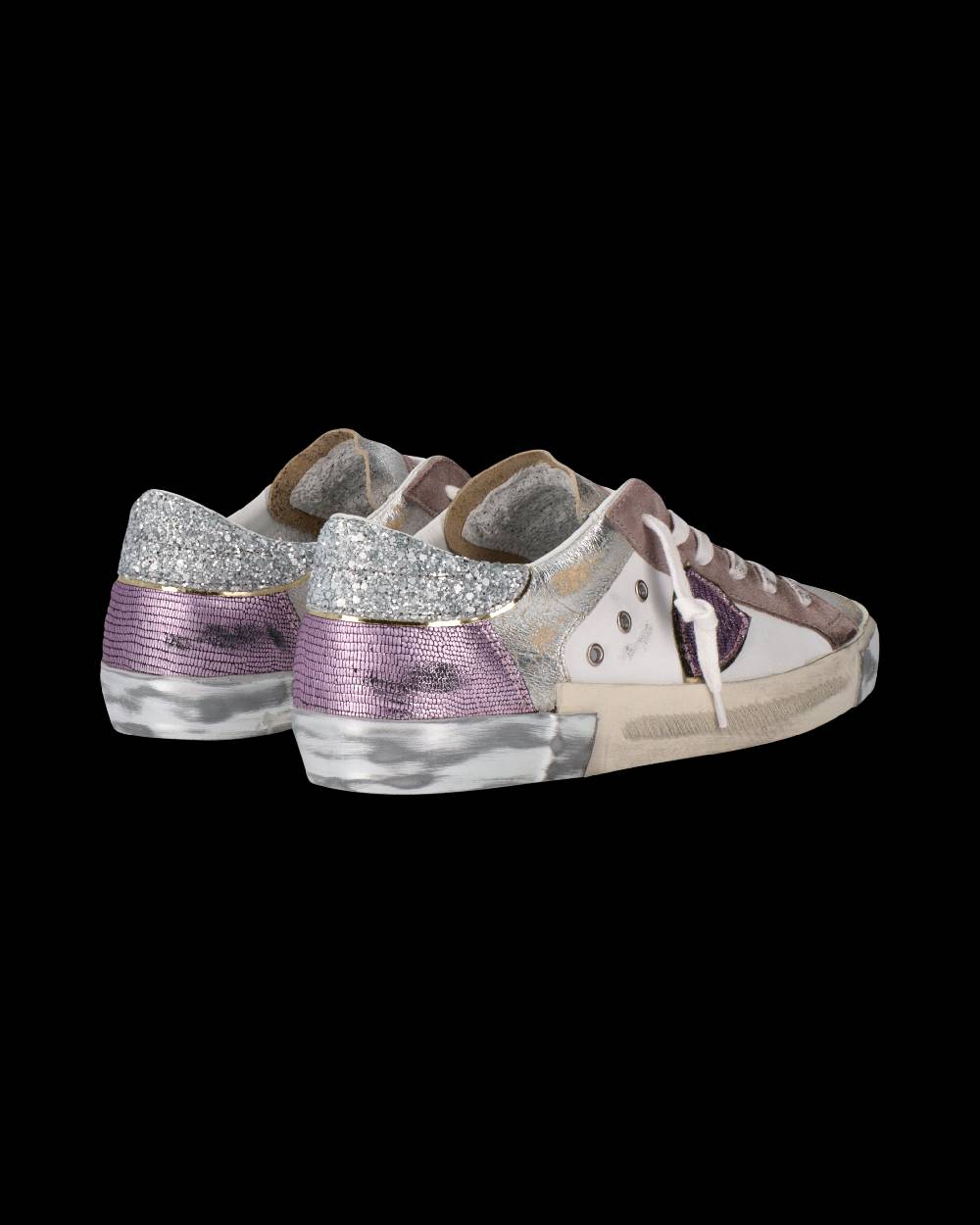 Philippe Model Sneaker Prsx Donna, Bianco Beige E Viola