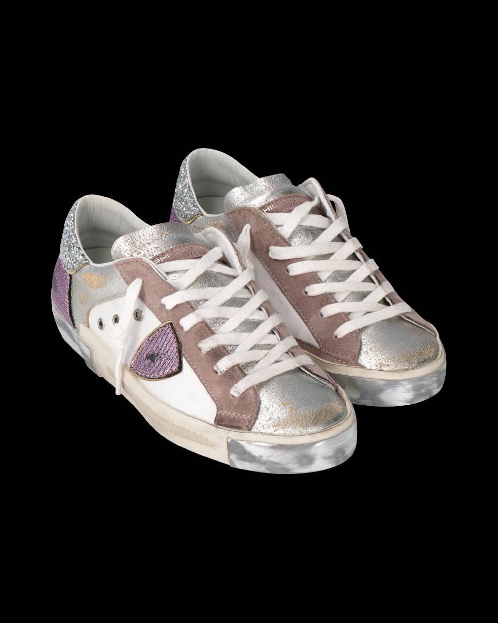 Philippe Model Sneaker Prsx Donna, Bianco Beige e Viola