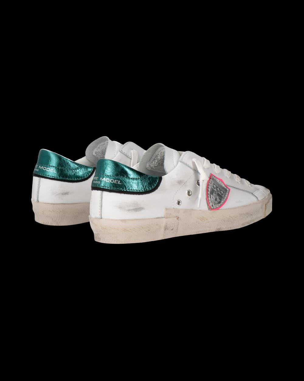 Philippe Model Sneaker Prsx Donna, Bianco E Petrolio