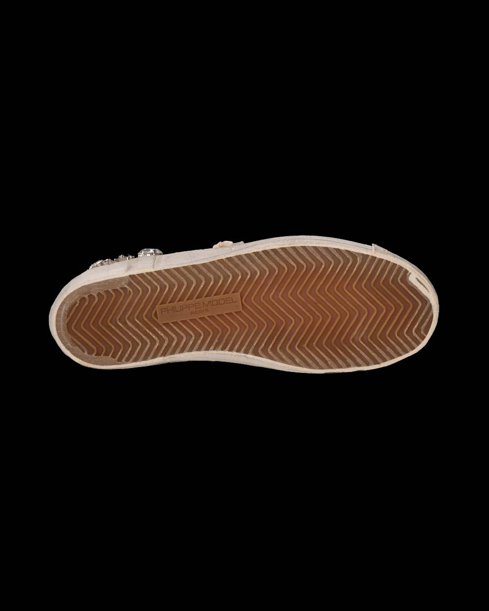 Philippe Model Sneaker Prsx Donna Con Cristalli, Bianco