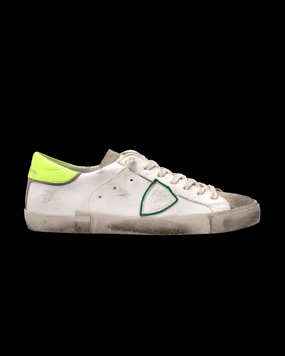 Philippe Model Sneaker Prsx Uomo, Bianco E Giallo Fluo