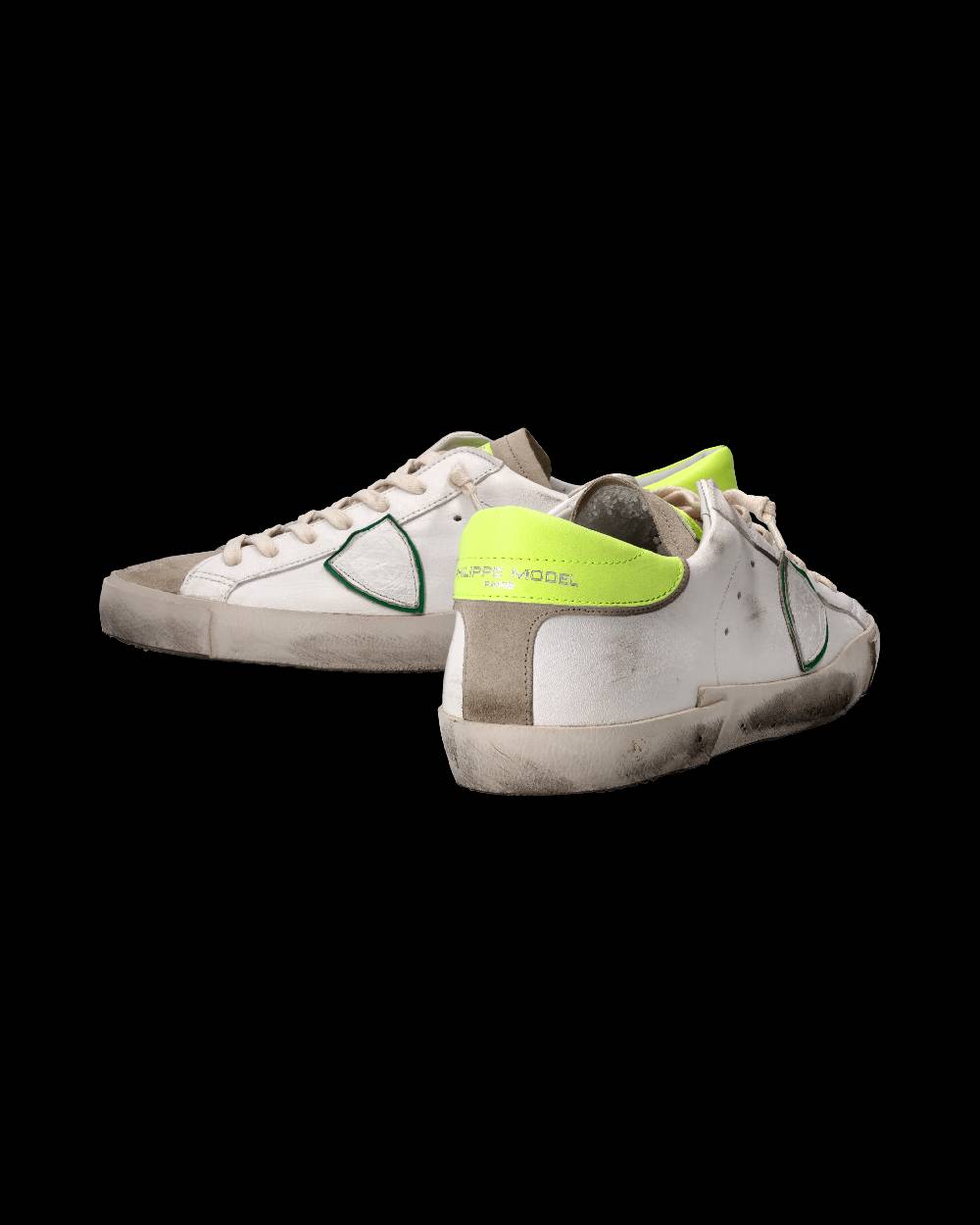 Philippe Model Sneaker Prsx Uomo, Bianco E Giallo Fluo