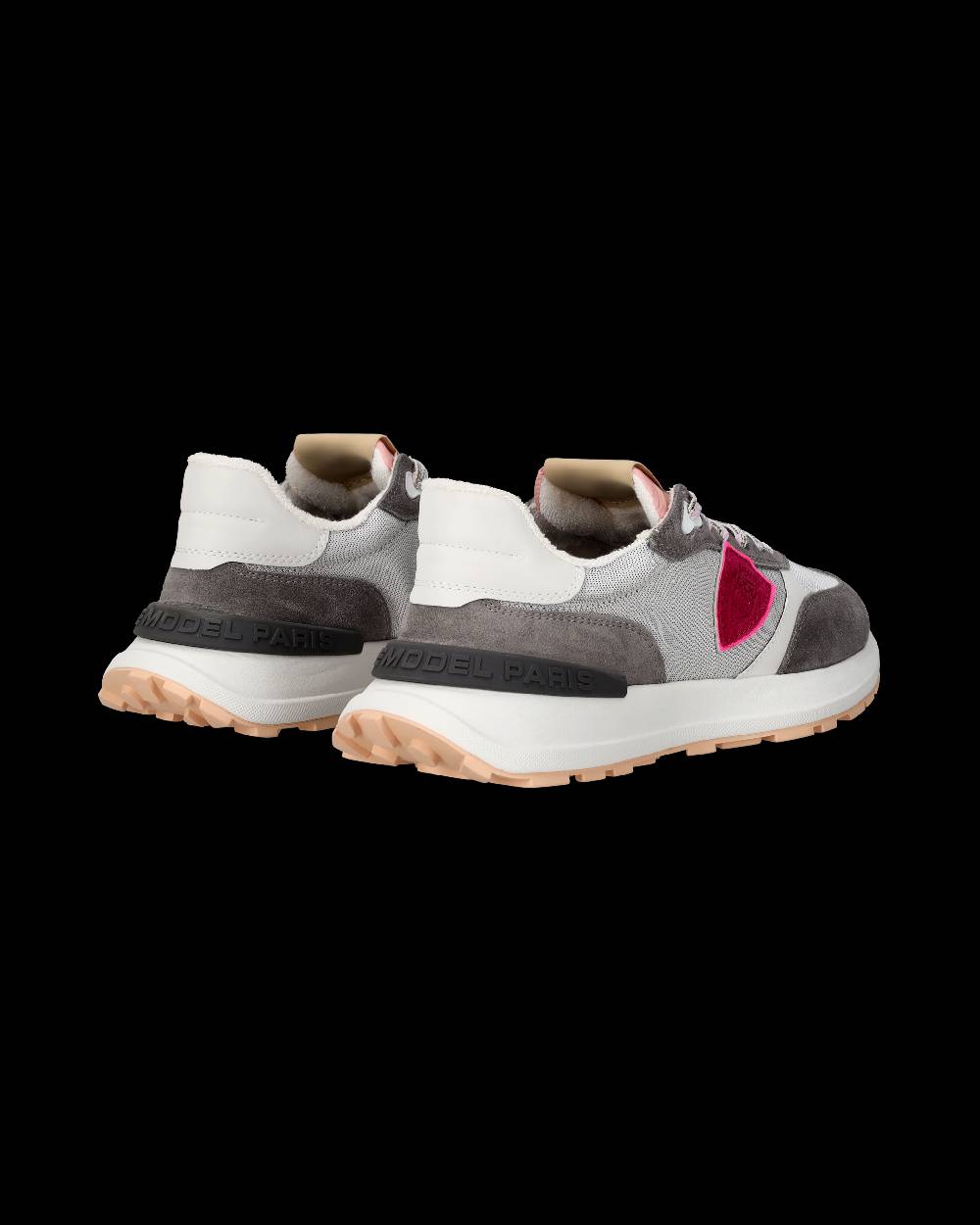 Philippe Model Sneaker Running Basse Antibes Donna - Argento E Grigio