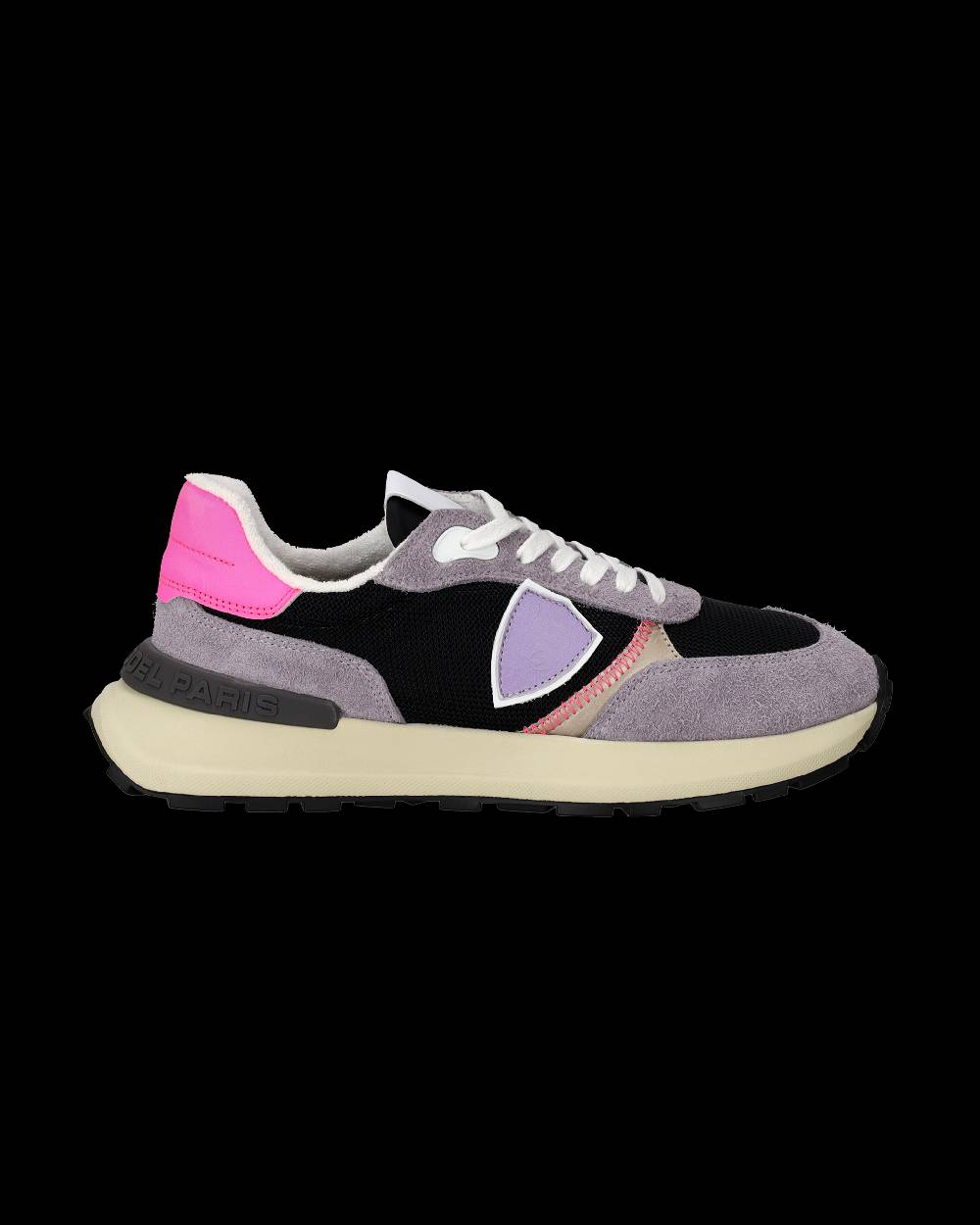 Philippe Model Sneaker Running Basse Antibes Donna - Lilla E Nero