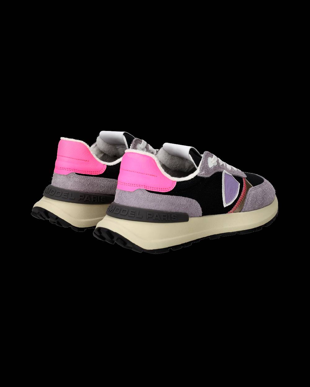 Philippe Model Sneaker Running Basse Antibes Donna - Lilla E Nero