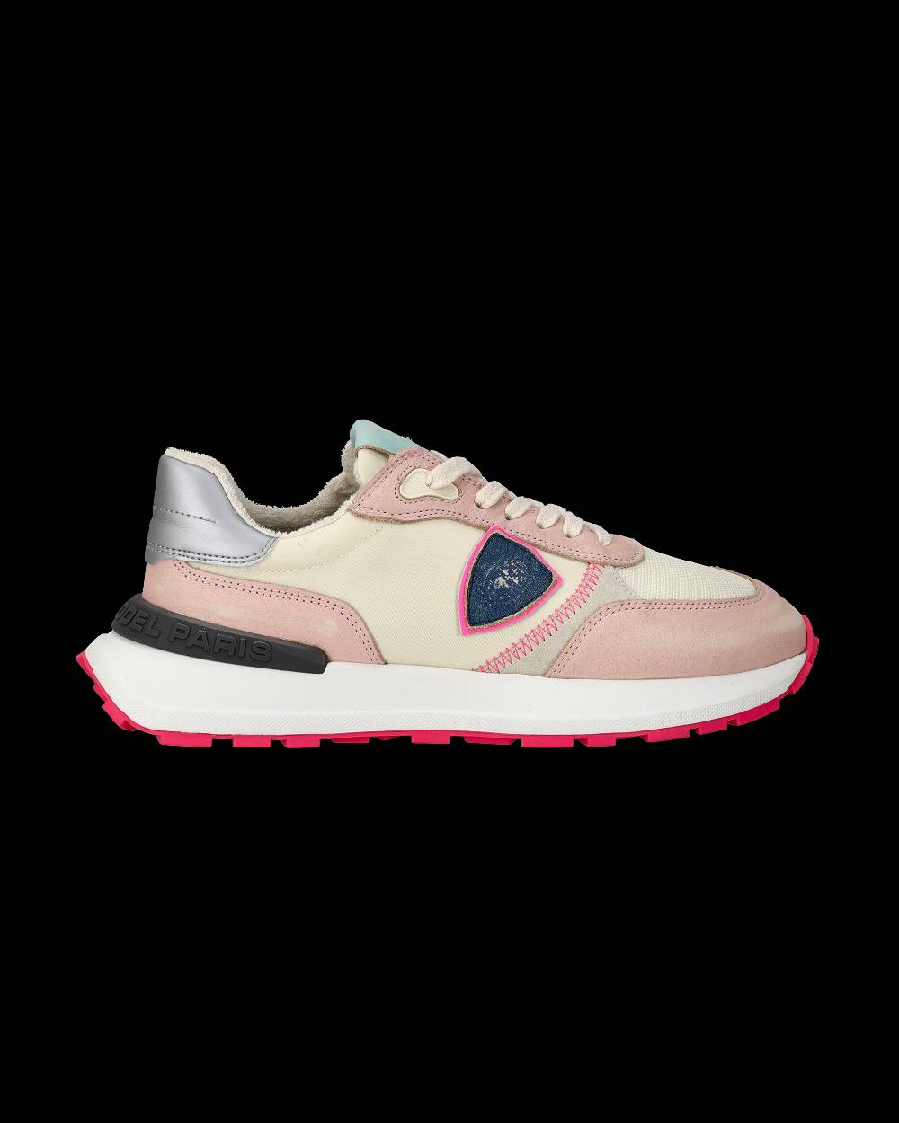 Philippe Model Sneaker Running Basse Antibes Donna - Rosa E Burro