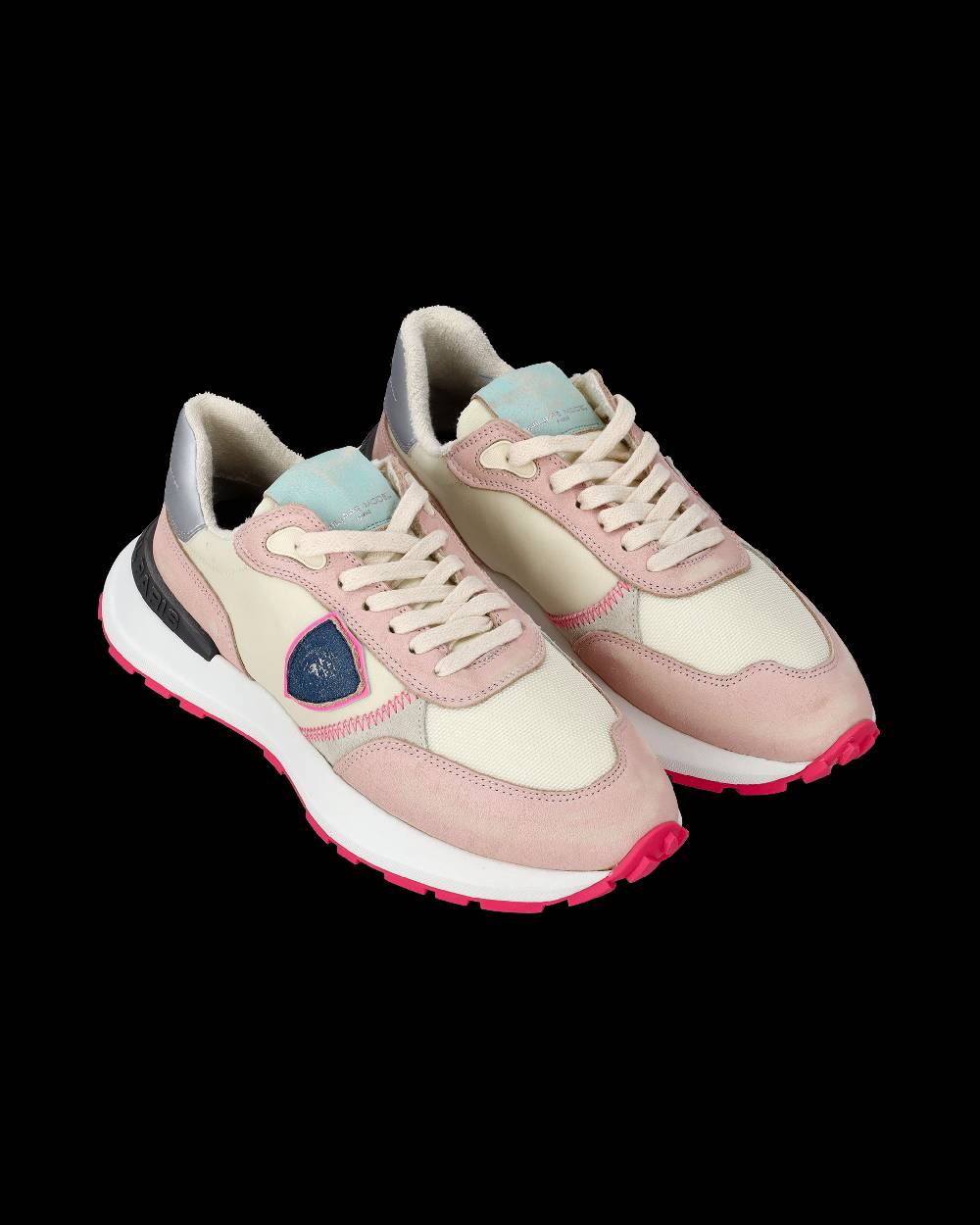Philippe Model Sneaker running basse Antibes donna - rosa e burro