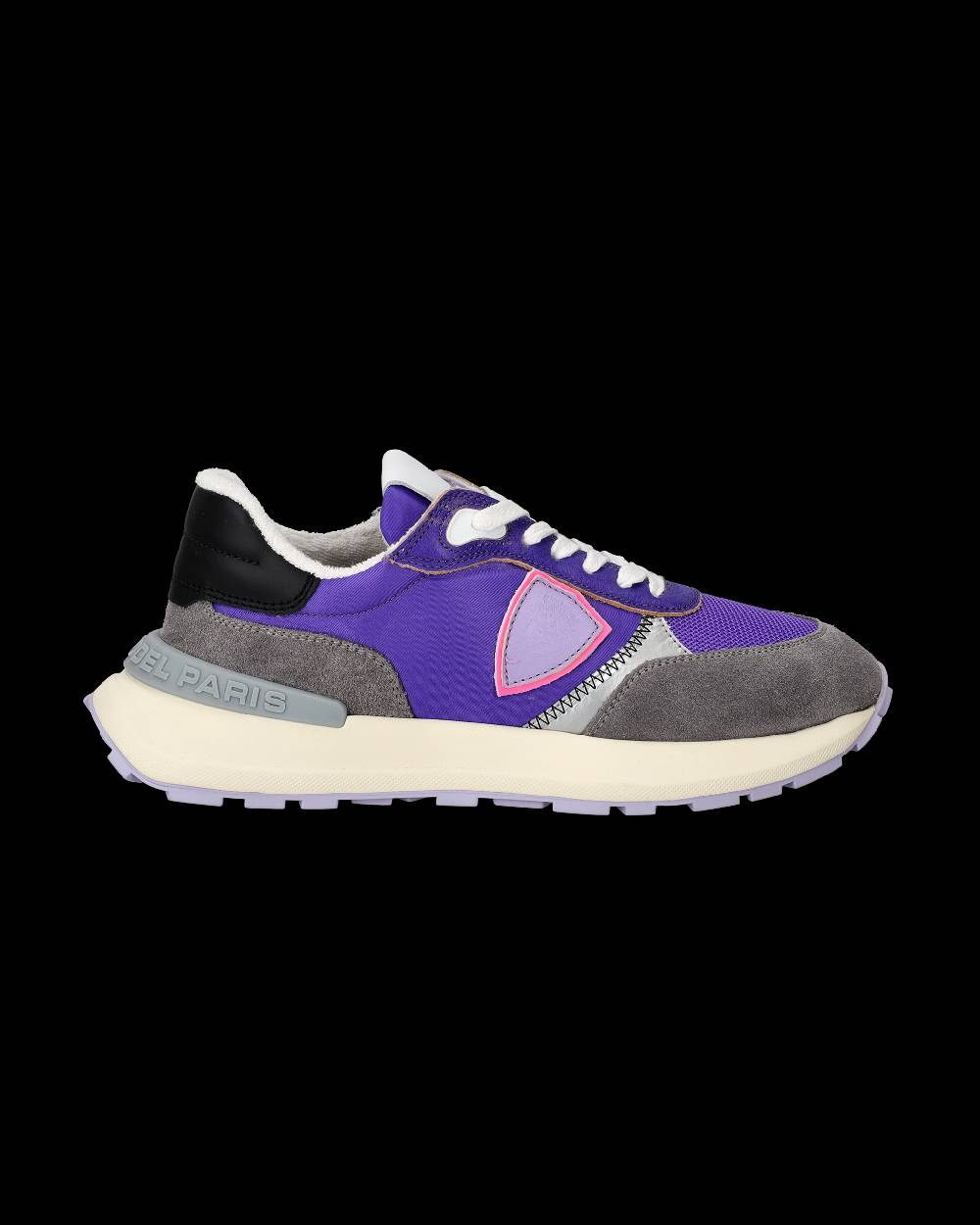 Philippe Model Sneaker Running Basse Antibes Donna - Viola E Grigio