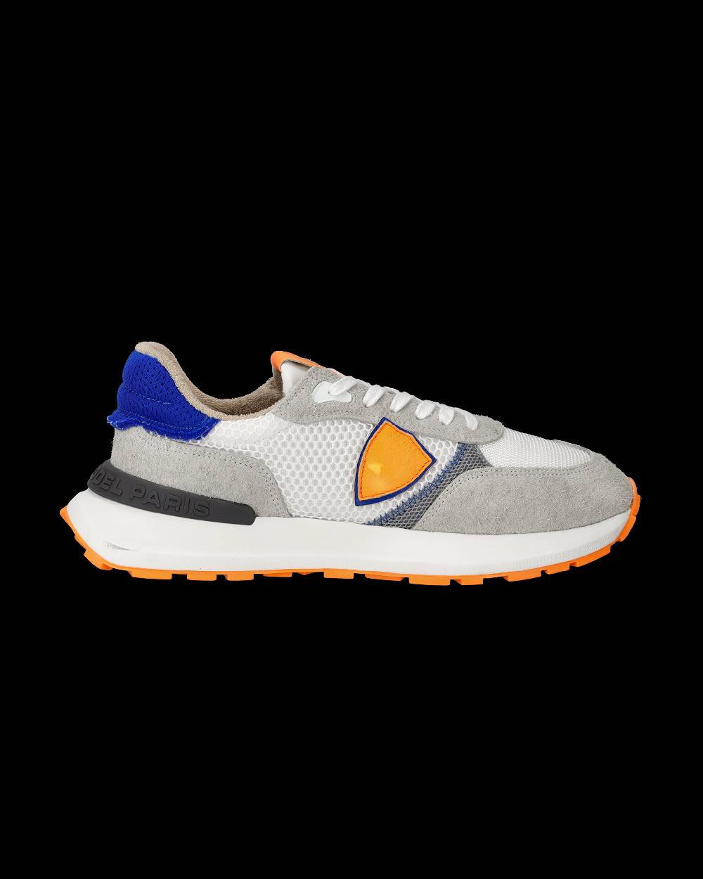 Philippe Model Sneaker Running Basse Antibes Uomo - Bianco E Arancio