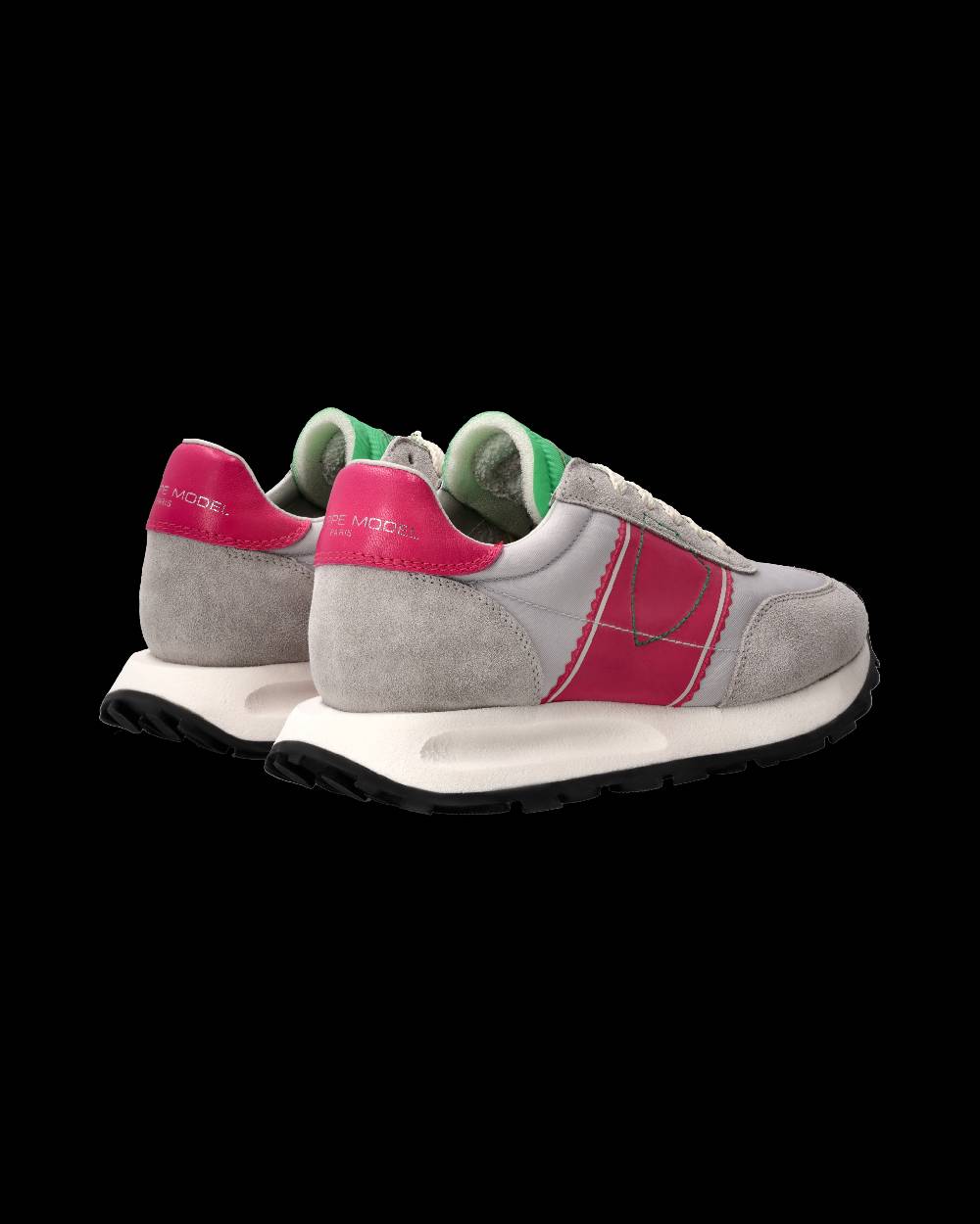 Philippe Model Sneaker Running Tour Donna, Grigio E Fucsia