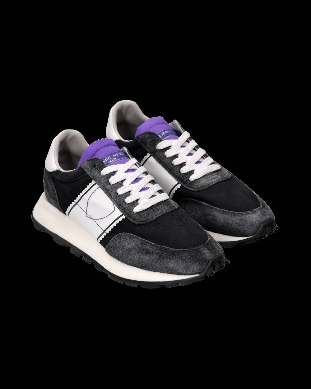 Philippe Model Sneaker Running Tour Donna, Nero e Violetto
