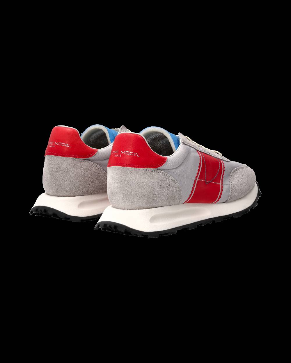 Philippe Model Sneaker Running Tour Uomo, Grigio E Rosso
