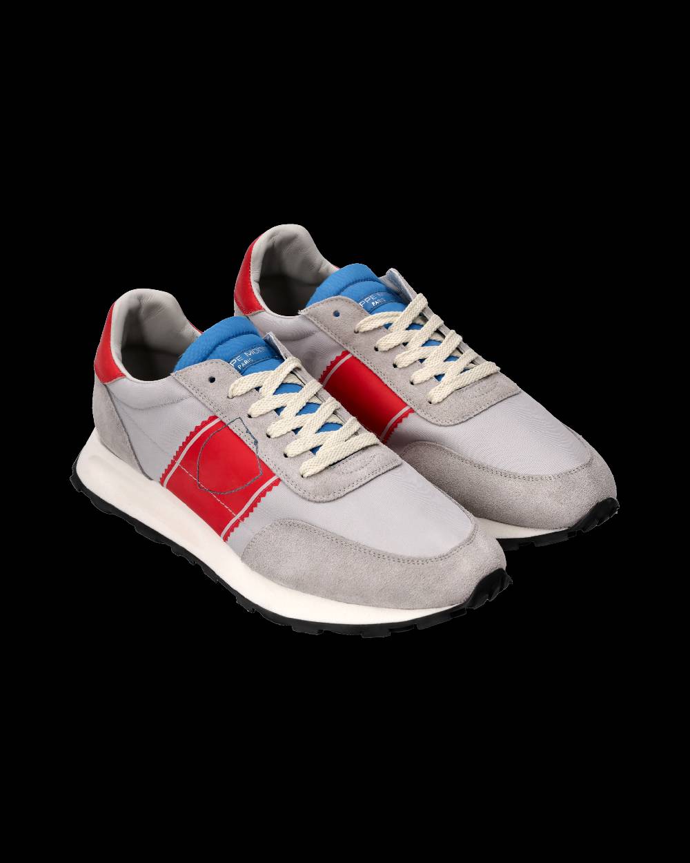 Philippe Model Sneaker Running Tour Uomo, Grigio e Rosso