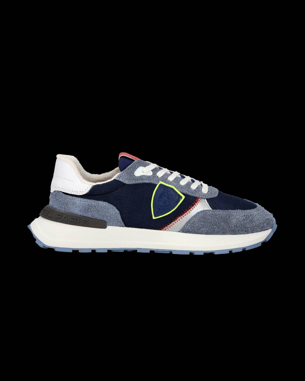 Philippe Model Sneaker Sportive Antibes Da Uomo In Nylon E Pelle - Blu E Denim