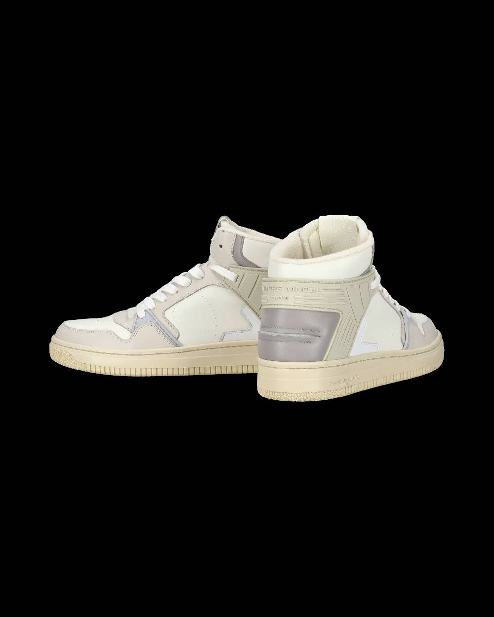 Philippe Model Sneaker Streetwear La Grande Da Uomo In Pelle - Grigio E Burro