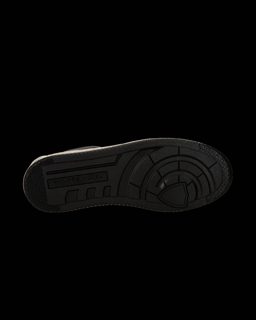 Philippe Model Sneaker Streetwear Lyon Da Uomo In Pelle Riciclata - Nero E Arancione