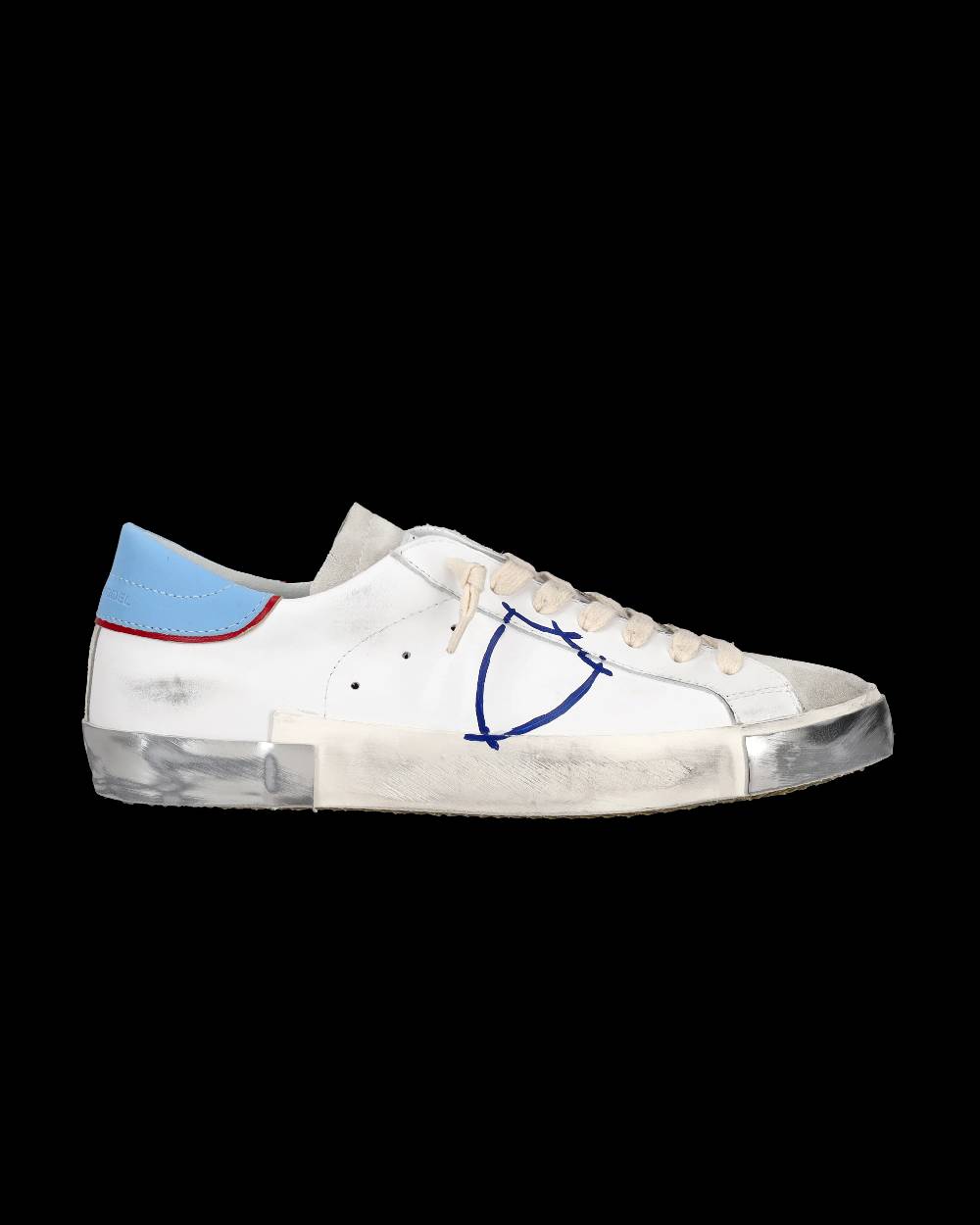 Philippe Model Sneaker Tennis Prsx Da Uomo - Azzurro E Bianco