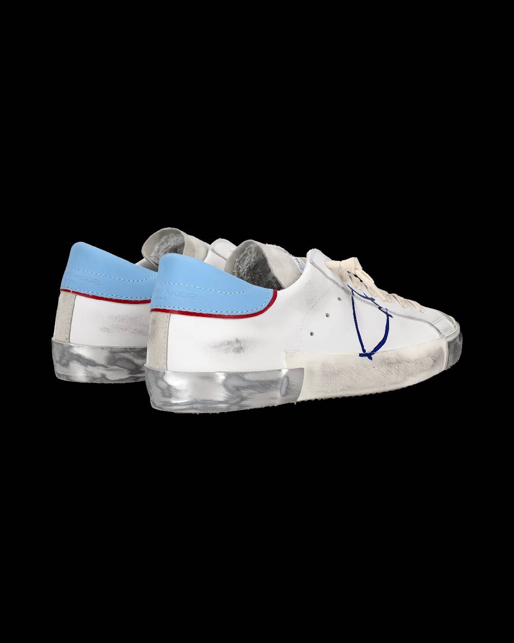 Philippe Model Sneaker Tennis Prsx Da Uomo - Azzurro E Bianco