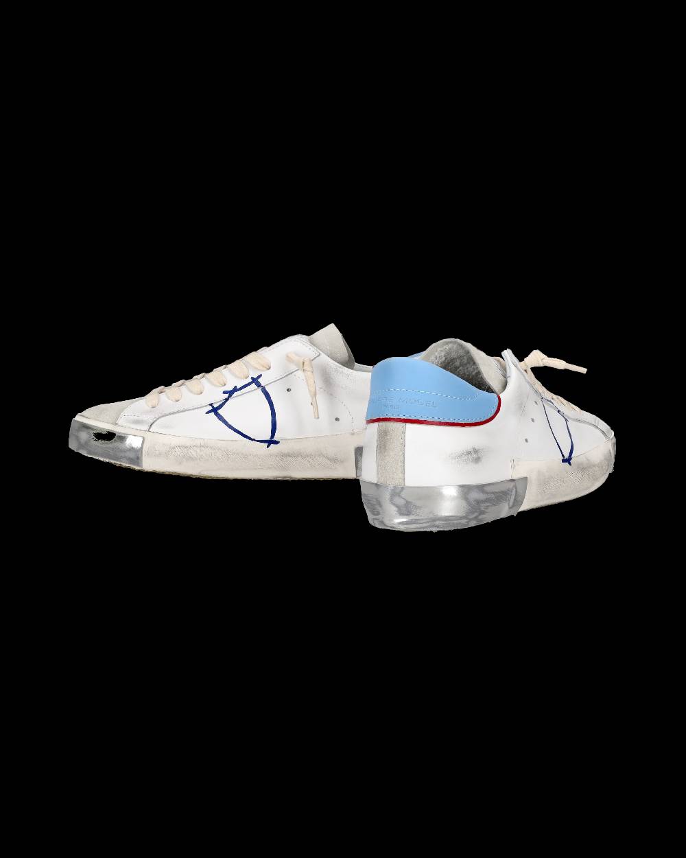 Philippe Model Sneaker Tennis Prsx Da Uomo - Azzurro E Bianco