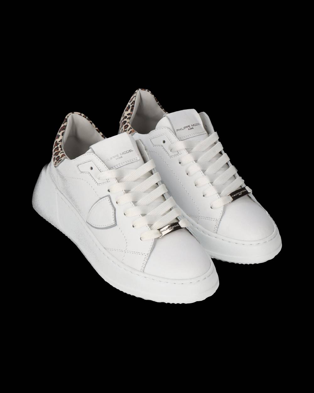 Philippe Model Sneaker Tres Temple Donna, Bianco e Beige