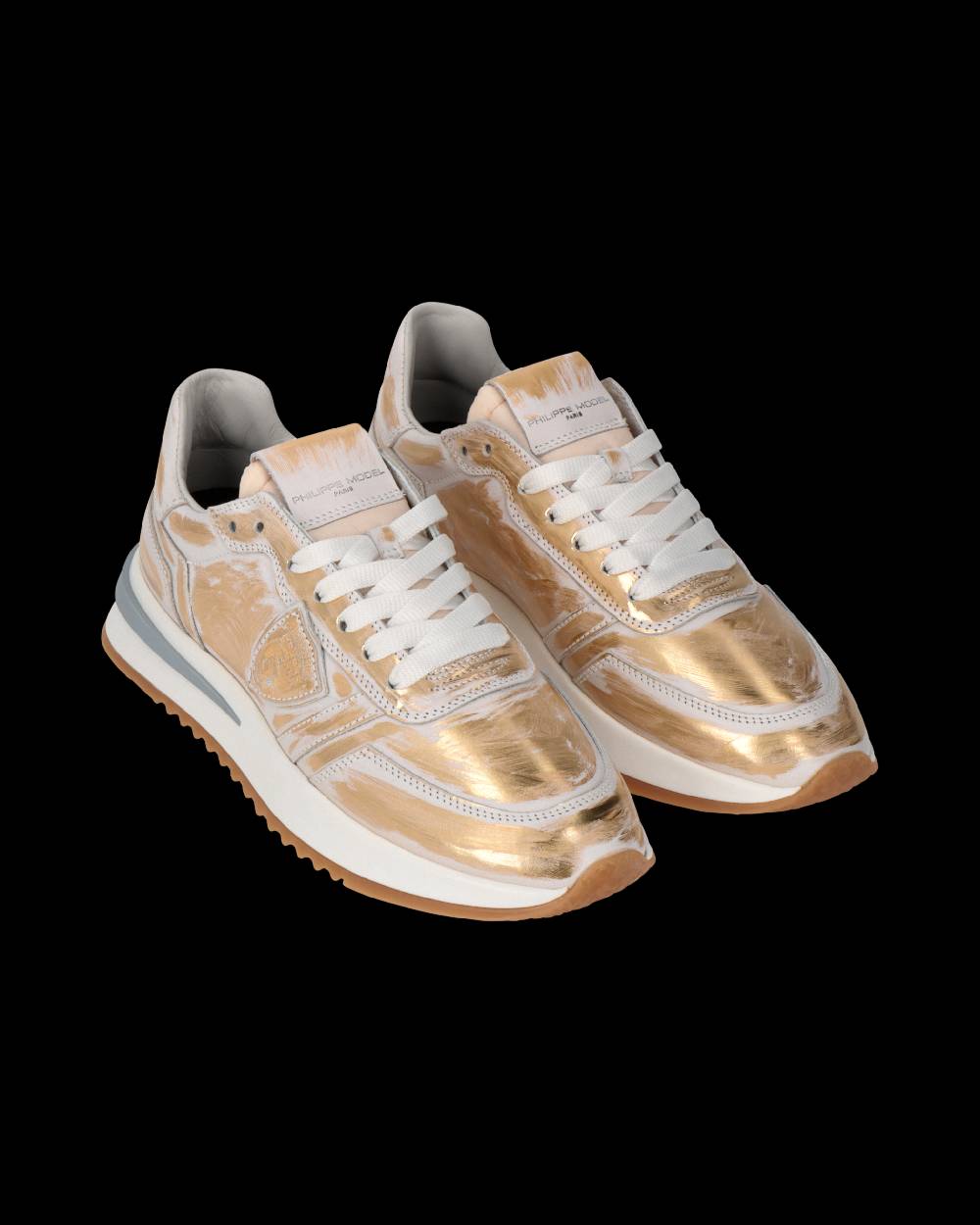 Philippe Model Sneaker Tropez 2.1 Donna, Bianco e Oro