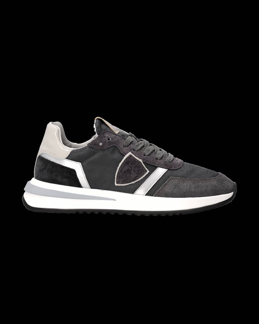 Philippe Model Sneaker Tropez 2.1 Donna, Nero Grigio E Argento