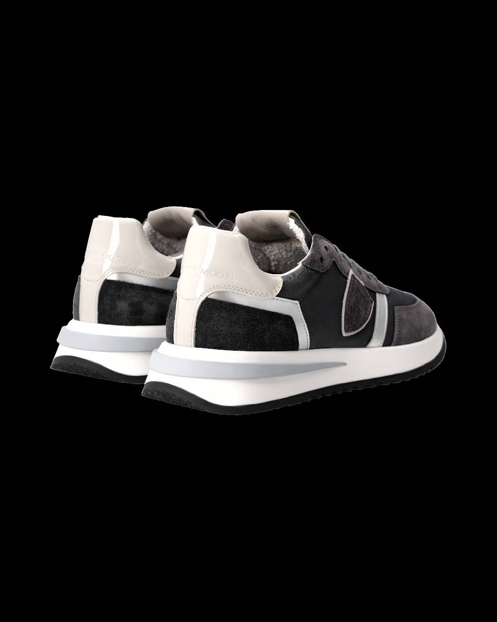 Philippe Model Sneaker Tropez 2.1 Donna, Nero Grigio E Argento
